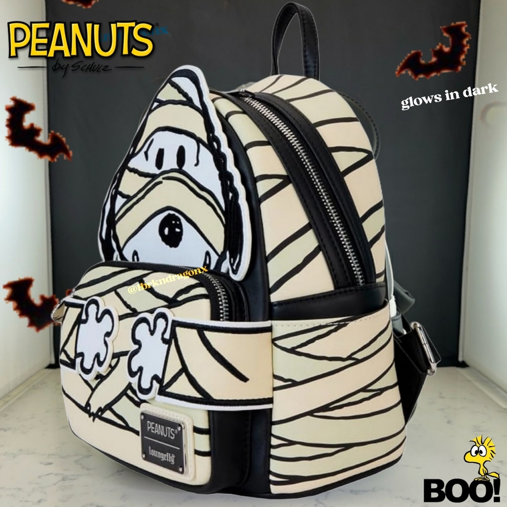 NWT Snoopy Peanuts Halloween Backpack Loungefly Snoopy Official - Picture 7 of 16